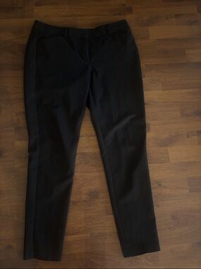 LOFT Black Straight-Leg Dress Pants